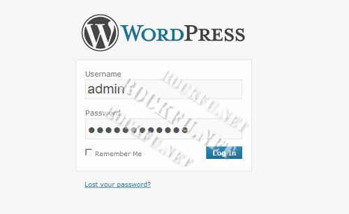 wordpress-9 登入頁面
